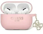 Guess Guap2lecg4p Airpods Pro 2 (2022/2023) H&uuml;lle Pink/pink Fl&uuml;ssigsilikon Glitzer