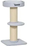 Pawhut - Kratzbaum 91 Cm Katzenturm Mit Sisalst&auml;mme, Plattform, Kissen