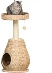 Pawhut - Katzenbaum Kratzbaum K&auml;tzchen M&ouml;bel Mit Katzenh&ouml;hle Ballspielzeug Sisal