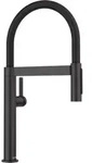 Blanco - Culina S - Sp&uuml;ltischarmatur Mit Flexiblem Arm Und Brause, Schwarz Matt