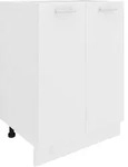 Esilo K&uuml;chenunterschrank 60 Cm 2 T&uuml;ren Wei&szlig;.