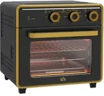 Homcom - Minibackofen Mit Umluft 20l Mini Ofen Mit Backblech, Grillrost Und