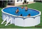 Gre - Kit500ecob Schwimmbad Oberirdisches Schwimmbad Mitaufblasbarem Ring Oval 14550