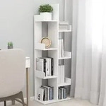 B&uuml;cherregal Wei&szlig; 48x25,5x140 Cm Holzwerkstoff Vidaxl