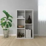 B&uuml;cherregal/sideboard Wei&szlig; 50x25x80 Cm Holzwerkstoff Vidaxl