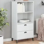 B&uuml;cherschrank Viken Wei&szlig; 60x35x123 Cm Holzwerkstoff - Vidaxl