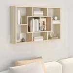 Wandregal Sonoma-eiche 85x16x52,5 Cm Holzwerkstoff Vidaxl