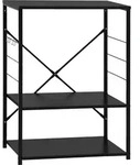 Mikrowellenregal Schwarz 60&times;39,6&times;79,5 Cm Holzwerkstoff Vidaxl