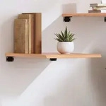 Wandregal Hellbraun 40x60x2 Cm Massivholz Eiche Behandelt Vidaxl