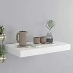 Schweberegal Wei&szlig; 40x23x3,8 Cm Mdf Vidaxl