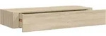 Wandregal Mit Schublade Eichen-optik 60x23,5x10 Cm Mdf Vidaxl