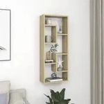 Wandregal Sonoma-eiche 36x16x90 Cm Holzwerkstoff Vidaxl