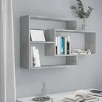 Wandregale Betongrau 104x20x58,5 Cm Holzwerkstoff Vidaxl