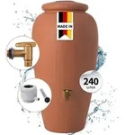 Garantia Amphore Komplett-set 240 Liter Terrakotta Inkl. Kunststoff-auslaufhahn Und