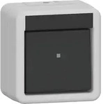 Gira Wippschalter Aus 2-p Wg Ap Grau [310230], 3102 30