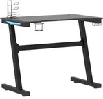 Vidaxl - Gaming-schreibtisch Mit Led Und Z-gestell Schwarz 90x60x75 Cm