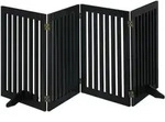 Relaxdays - Absperrgitter, Hxb: 92 X 206,5 Cm, 4 Panel, Faltbar, Mit F&uuml;&szlig;en,