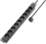 Sygonix Sy-5799004 Steckdosenleiste 19 Zoll 9fach Schwarz Schutzkontakt 1 St.
