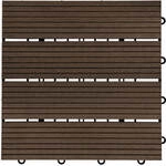 Home Deluxe - Wpc Klickfliesen Bavaro - Dunkelbraun - 3 M&sup2; - 11 Fliesen &Aacute; 30 X 30