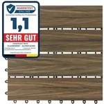 Wpc-terrassenfliese Mix Teak 30 X 30 Cm