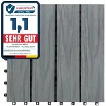 Karat - Wpc-terrassenfliese Classic Grau 30 X 30 Cm