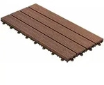 Floordirekt - Klickfliesen Wpc-terrassendielen Royal Hellbraun 60 X 30 Cm