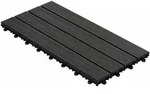 Floordirekt - Klickfliesen Wpc-terrassendielen Royal Anthrazit 60 X 30 Cm