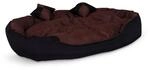 Lionto 4-in-1 Katzenbett Aus Oxfordgewebe, Gr&ouml;&szlig;e (m) 85x70 Cm, Schwarz/braun