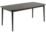 Montreux Esstisch 90x180/219cm Inkl. Zusatzplatten Schwarz.