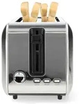 Nedis - Toaster 2 Steckplatze Braunungsstufen 7 Auftaufunktion Aluminium Silber