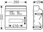 Hensel Kv-automatengeh&auml;use 12te (12x18mm) Ip65 Kv Pc 9112