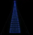 Vidaxl Led Christmas Tree Ekenas Multicolour Steel Blue