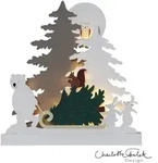 Star Trading - Led-dekoleuchte 'forest Friends', Batterie, Holz, Tiermotive, 38cm