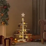 Vidaxl Weihnachtsbaum Holz Zum Schm&uuml;cken 75 Cm Massivholz Kiefer