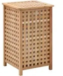 W&auml;schekorb 39x39x65 Cm Massivholz Walnussholz - Vidaxl