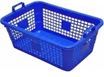 Lockweiler - W&auml;schekorb Eckig 45 L, 62 Cm, Blau