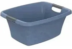 Rotho - W&auml;schewanne Flowers 25 L W&auml;schekorb W&auml;schesammler Griffe W&auml;sche Korb Box