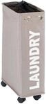 W&auml;schesammler Corno Taupe, W&auml;schekorb, 43 L, Taupe, Polyester Taupe, Polypropylen