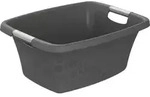 Rotho W&auml;schewanne Flowers 25 L W&auml;schekorb W&auml;schesammler Griffe W&auml;sche Korb Box