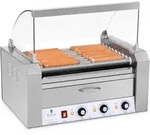 Royal Catering - Hot Dog Grill 2 Zonen Edelstahl Rollengrill W&uuml;rstchengrill 9 Rollen