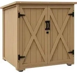 Gartenschrank Holz, Ger&auml;teschrank, Outdoor Wetterfest Ger&auml;teschuppen,...