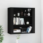 Vidaxl - Wandschrank Schwarz 80x33x80 Cm Holzwerkstoff