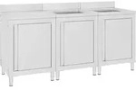 Vidaxl - Gastro-sp&uuml;lenunterschrank 180x60x96 Cm Edelstahl