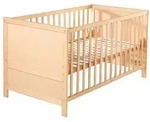 Verstellbares Babybett 70x140 Cm Aus Naturholz