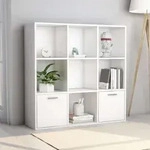 B&uuml;cherregal Wei&szlig; 98x30x98 Cm Holzwerkstoff - Vidaxl