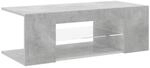 Vidaxl - Tv-schrank Mit Led-leuchten Betongrau 90x39x30 Cm