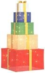 Vidaxl Christmas Decoration Gift Box 250 Leds Warm White