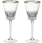 Set Mit 2 Villeroy & Boch Grand Royal Gold Wei&szlig;weingl&auml;sern