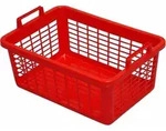 Lockweiler - W&auml;schekorb Eckig 45 L, 62 Cm, Rot