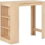 Bartisch Mit Regal Eichenbraun 110x50x103 Cm - Vidaxl